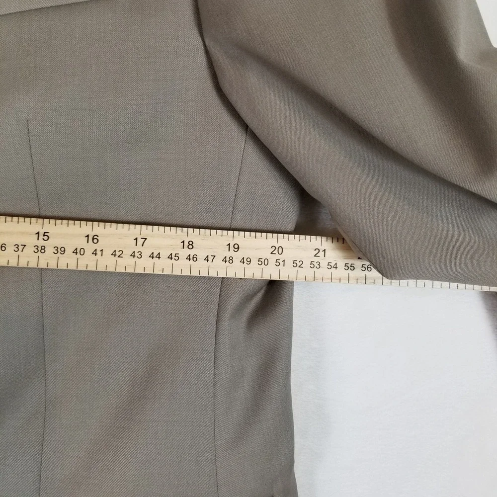 Hammer Made Blazer Mens 42R Taupe Wool 2-Button Suit Jacket PX2NSFP